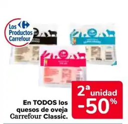 Carrefour En todos los quesos de oveja carrefour classic. oferta