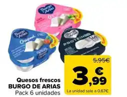 Carrefour BURGO DE ARIAS Quesos frescos oferta