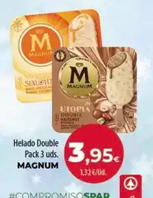 Spar Tenerife Magnum - helado double oferta
