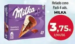 Spar Tenerife Milka - helado cono oferta