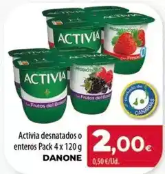 Spar Tenerife Danone - activia desnatado o enteros oferta
