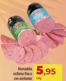 Spar Tenerife Elpozo - mortadela siciliana fina o con aceitunas oferta