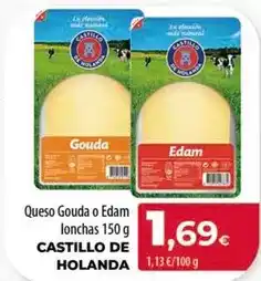 Spar Tenerife Castillo de holanda - queso gouda o edam lonchas oferta