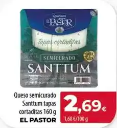 Spar Tenerife El pastor - queso semicurado santtum tapas cortaditas oferta
