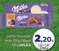 Spar Tenerife Milka - galleta chocowafer leche o blanco oferta