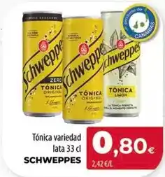 Spar Tenerife Schweppes - tonica variedad oferta