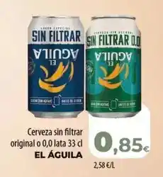 Spar Tenerife El águila - cerveza sin filtrar original o 0,0 oferta