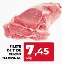 Spar Tenerife Filete de 1o de cerdo nacional oferta