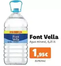Supermercados Lupa Font vella - agua mineral oferta