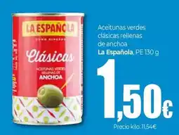 UDACO La española - aceitunas verdes dsicas rellenas de anchoa oferta