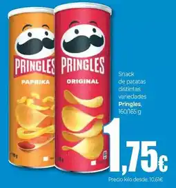 UDACO Pringles - snack de patatas distintas oferta