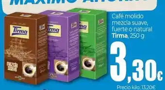 UDACO Tirma - cafe molido mezcla suave fuerte o natural oferta