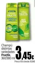UDACO Fructis - champú distintas variedades oferta