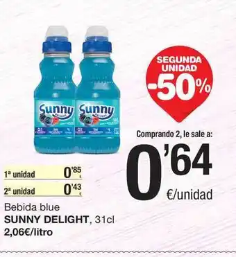 SPAR Fragadis Sunny Delight Bebida Blue 31cl oferta