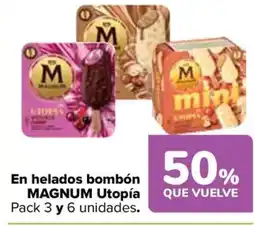 Carrefour MAGNUM En helados bombón Utopía oferta