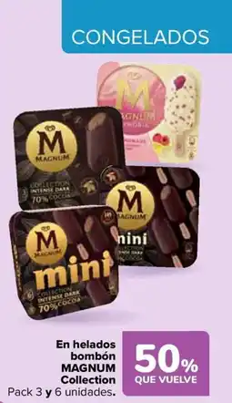 Carrefour MAGNUM En helados bombónCONGELADOS Collection oferta