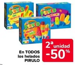 Carrefour PIRULO En todos los helados oferta