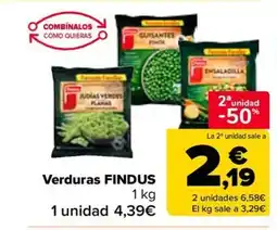 Carrefour FINDUS Verduras oferta