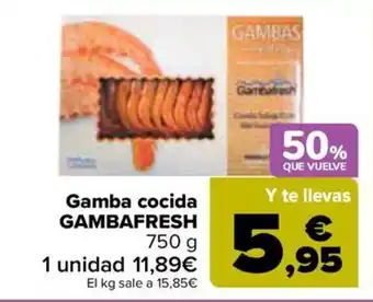 Carrefour GAMBAFRESH Gamba cocida oferta