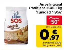 Carrefour SOS Arroz Integral Tradicional oferta