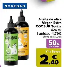 Carrefour COOSUR Aceite de oliva Virgen Extra Squizz oferta