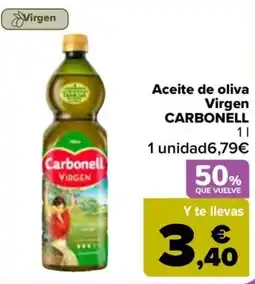 Carrefour CARBONELL Aceite de oliva Virgen oferta