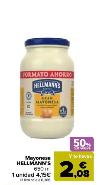 Carrefour HELLMANN'S Mayonesa oferta