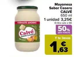 Carrefour CALVE Mayonesa Sabor Casero oferta