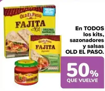 Carrefour OLD EL PASO En todos los kits, sazonadores y salsas oferta