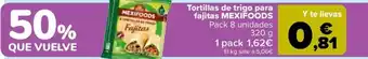 Carrefour MEXIFOODS Tortillas de trigo para fajitas oferta