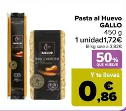 Carrefour GALLO Pasta al Huevo oferta