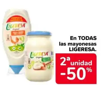 Carrefour LIGERESA En todas las mayonesas oferta