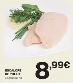 El Corte Inglés Escalope de pollo oferta