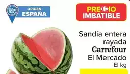 Carrefour Carrefour el mercado - sandía entera rayada oferta