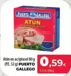 Spar La Palma Puerto gallego - atun en ac/girasol 80 gr oferta