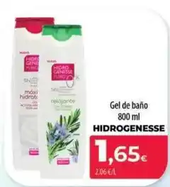 Spar La Palma Hidrogenesse - gel de bano 800 ml oferta