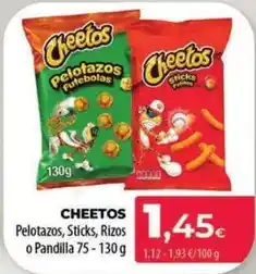 Spar La Palma Cheetos - pelotazos, sticks, rizos o pandilla oferta