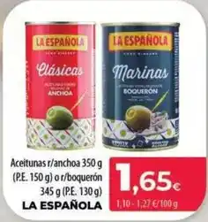 Spar La Palma La española - aceitunas r/anchoa oferta