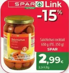Spar La Palma Spar - salchichas cocktail oferta