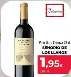 Spar La Palma Señorío de los llanos - vino tinto crianza oferta
