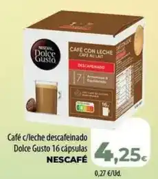 Spar La Palma Nescafé - cafe c/leche descafeinado dolce gusto 16 capsulas oferta