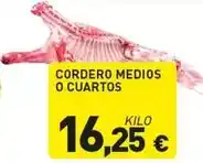 Hiperber Cordero medios o cuartos oferta