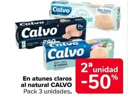 Carrefour CALVO En atunes claros al natural oferta
