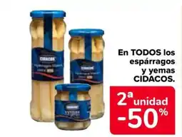 Carrefour CIDACOS En todos los espárragos y yemas oferta