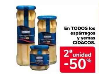 Carrefour CIDACOS En todos los espárragos y yemas oferta