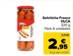 Carrefour OLCA Salchicha Frasco oferta