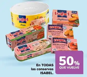 Carrefour ISABEL En todas las conservas oferta