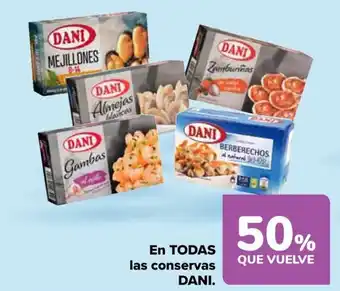 Carrefour DANI En todas las conservas oferta
