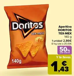 Carrefour DORITOS TEX-MEX Aperitivo oferta