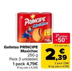Carrefour PRÍNCIPE Galletas Maxichoc oferta
